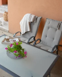 Hot Beliani Set di 6 Cuscini Schiena/Seduta JAVA/AMANTEA 50 x 70 cm Tortora Beige Grigio