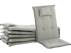 Hot Beliani Set di 6 Cuscini Schiena/Seduta JAVA/AMANTEA 50 x 70 cm Tortora Beige Grigio