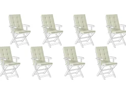 Discount Beliani Set di 8 Cuscini Schiena/Seduta MAUI PREMIUM chiaro Verde