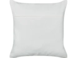 Outlet Beliani Set di 2 cuscini SCIRPUS Cotone 45 x 45 cm Giallo Trama floreale Bianco Giallo Grigio