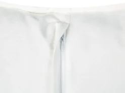 Beliani Set di 2 cuscini SENECIA Bouclé 45 x 45 cm sporco Tinta unita Bianco
