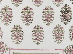 Discount Beliani Set di 2 cuscini SETOSA Cotone 45 x 45 cm Multicolore Trama geometrica Bianco Giallo Rosa Verde Multicolore