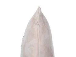 New Beliani Set di 2 cuscini SILENE 45 x 45 cm Rosa Trama di piante Rosa Argento