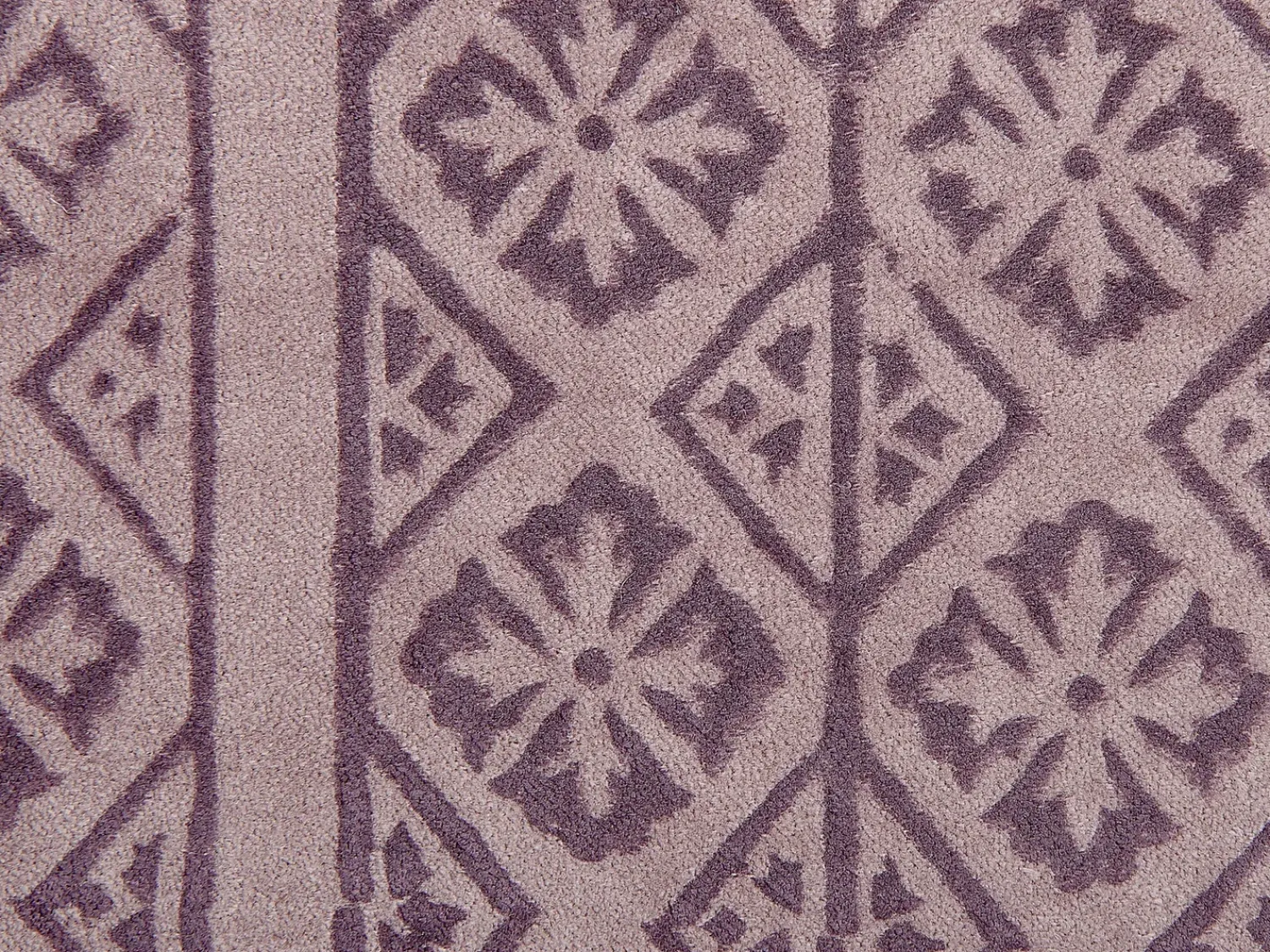 Beliani Set di 2 cuscini SILYBUM Velluto 45 x 45 cm Trama geometrica Rosa