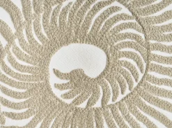 Hot Beliani Set di 2 cuscini SINDORA Cotone 45 x 45 cm Bianco Trama animale Bianco Beige
