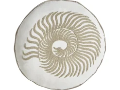 Hot Beliani Set di 2 cuscini SINDORA Cotone 45 x 45 cm Bianco Trama animale Bianco Beige