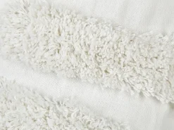 Outlet Beliani Set di 2 cuscini SNOWDROP Cotone 40 x 25 cm Bianco