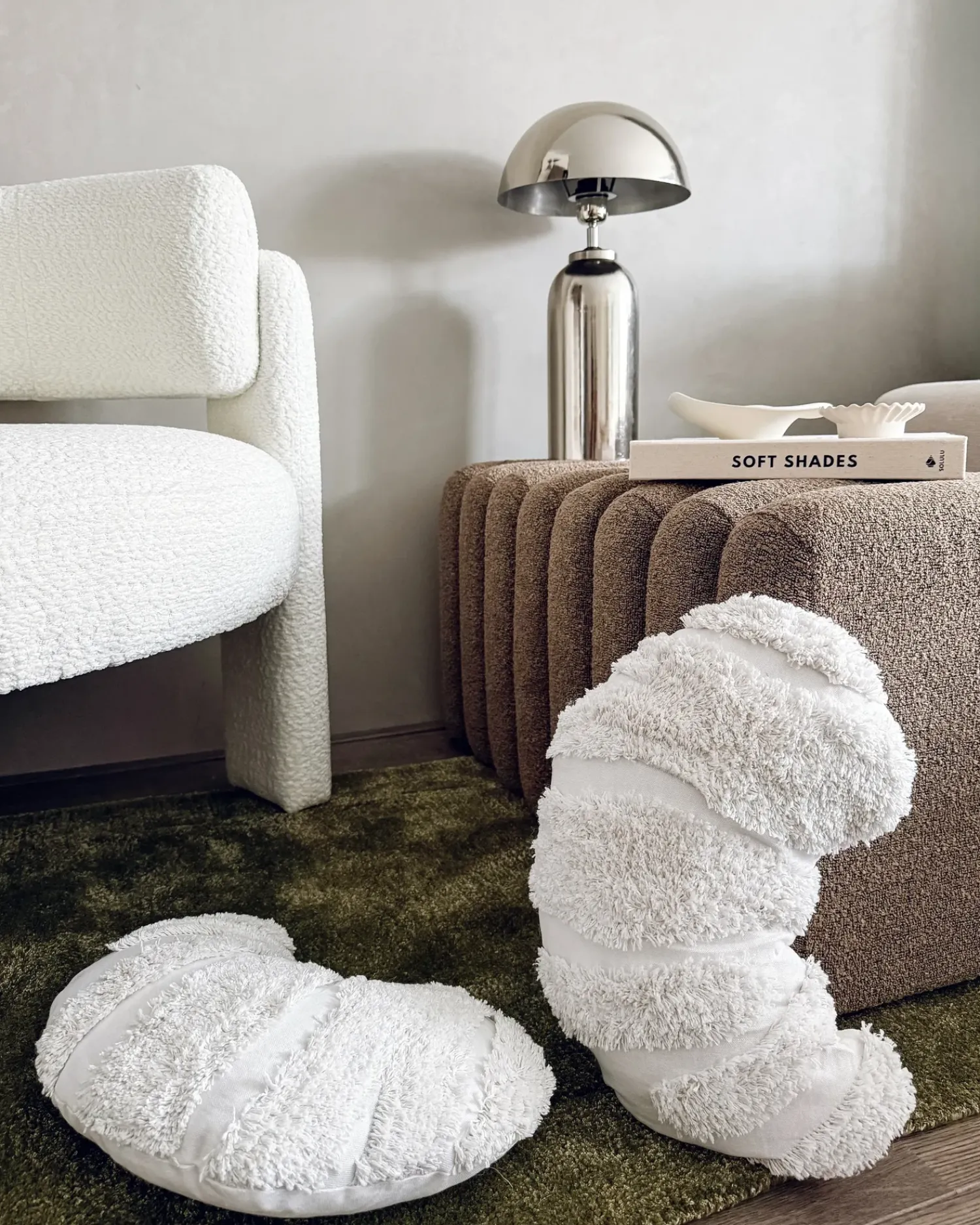 Outlet Beliani Set di 2 cuscini SNOWDROP Cotone 40 x 25 cm Bianco