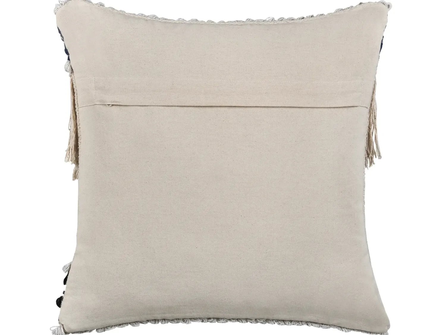 Best Beliani Set di 2 cuscini SOFCA Cotone 45 x 45 cm Beige Trama geometrica Beige Blu