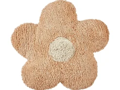 New Beliani Set di 2 cuscini SORREL Cotone 30 x 30 cm Rosa pesca Fiore Beige Bianco Rosa