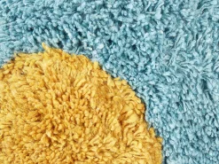 Discount Beliani Set di 2 cuscini SORREL Cotone 30 x 30 cm Blu Fiore Bianco Blu Giallo