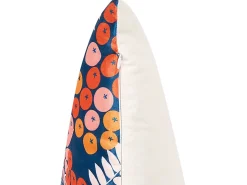 Clearance Beliani Set di 2 cuscini SUMAC Velluto 45 x 45 cm Multicolore Trama di piante Blu Multicolore