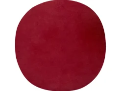 Outlet Beliani Set di 2 cuscini SWIRL CANDY Bouclé 40 x 40 cm Rosso Bianco Rosso