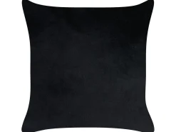 Outlet Beliani Set di 2 cuscini TALINUM Velluto 45 x 45 cm Nero Trama animale Bianco Giallo Marrone Nero