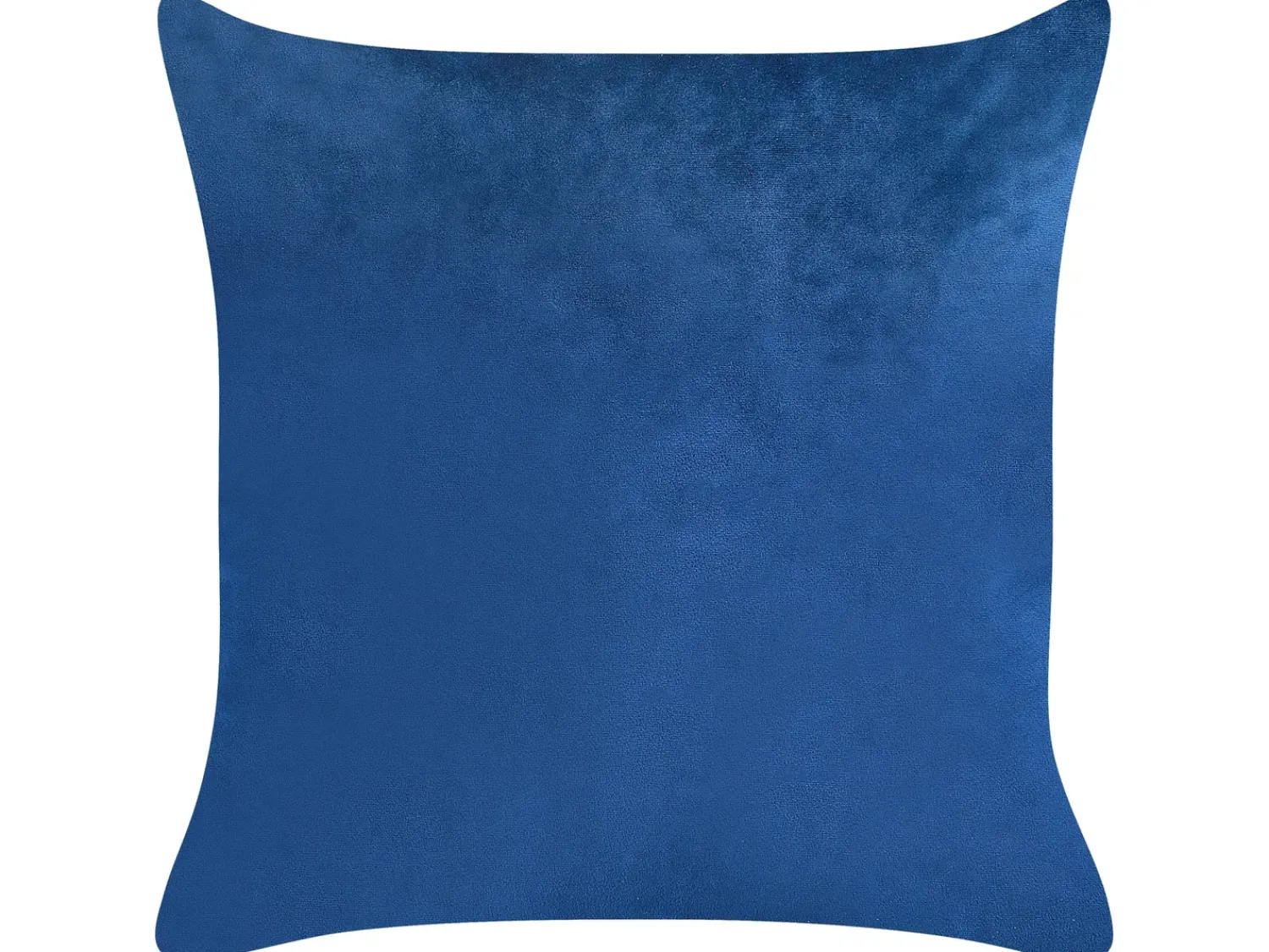 Outlet Beliani Set di 2 cuscini TALINUM Velluto 45 x 45 cm Blu Trama animale Bianco Giallo Marrone Blu