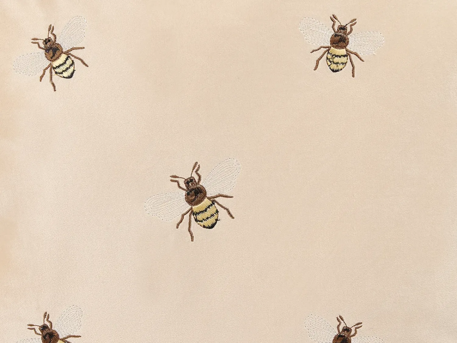 Clearance Beliani Set di 2 cuscini TALINUM Velluto 45 x 45 cm Beige Trama animale Bianco Beige Giallo Marrone