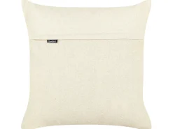 Clearance Beliani Set di 2 cuscini TATSOI Cotone 45 x 45 cm Trama geometrica Beige