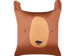 Online Beliani Set di 2 cuscini TEDDYBEAR Cotone 45 x 45 cm Marrone