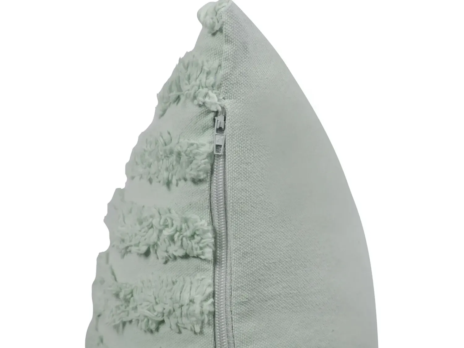 Outlet Beliani Set di 2 cuscini TELLIMA Cotone 45 x 45 cm menta Trama geometrica Verde