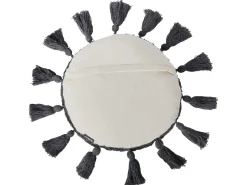 New Beliani Set di 2 cuscini THISTLE Cotone 40 x 40 cm Bianco sporco Bianco Grigio