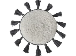 New Beliani Set di 2 cuscini THISTLE Cotone 40 x 40 cm Bianco sporco Bianco Grigio