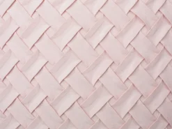 Hot Beliani Set di 2 cuscini TITHONIA 45 x 45 cm Trama Chevron Rosa