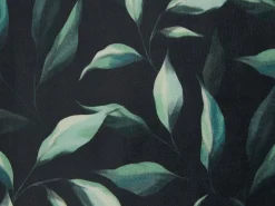 Outlet Beliani Set di 2 cuscini TOADFLAX Velluto 45 x 45 cm Trama di piante Verde Nero