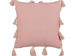 Discount Beliani Set di 2 cuscini TORENIA Cotone 45 x 45 cm Trama geometrica Rosa