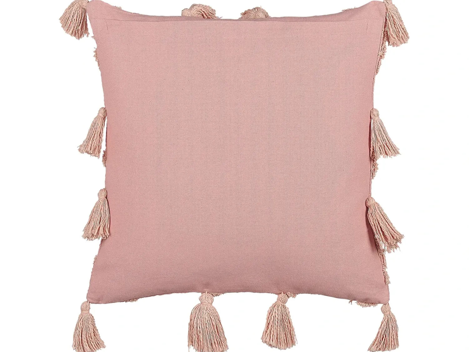 Discount Beliani Set di 2 cuscini TORENIA Cotone 45 x 45 cm Trama geometrica Rosa