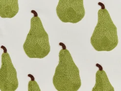 Clearance Beliani Set di 2 cuscini TRACHELIUM 45 x 45 cm Verde Trama di piante Bianco Verde