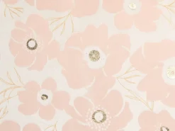 Discount Beliani Set di 2 cuscini TRITELEIA Velluto 45 x 45 cm Rosa Trama floreale Beige Rosa Oro