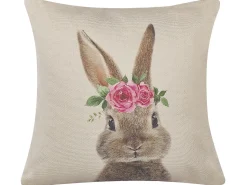 Hot Beliani Set di 2 cuscini TULIPA 45 x 45 cm Tortora Beige Grigio Marrone Rosa Verde
