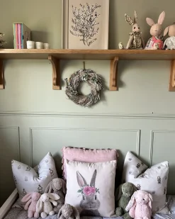Hot Beliani Set di 2 cuscini TULIPA 45 x 45 cm Tortora Beige Grigio Marrone Rosa Verde