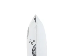 Beliani Set di 2 cuscini TWEEDIA Cotone 45 x 45 cm Bianco Bianco Nero