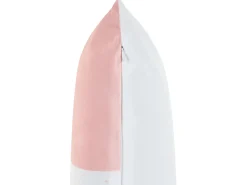 Best Beliani Set di 2 cuscini UNIOLA Velluto 45 x 45 cm Rosa Bianco Oro Rosa