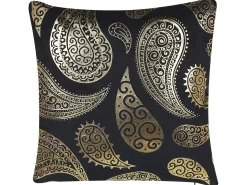 Clearance Beliani Set di 2 cuscini URSINIA Velluto 45 x 45 cm Oro Trama orientale Oro Nero