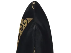 Clearance Beliani Set di 2 cuscini URSINIA Velluto 45 x 45 cm Oro Trama orientale Oro Nero