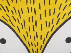 Clearance Beliani Set di 2 cuscini VADODARA Cotone 50 x 40 cm Giallo Volpe Bianco Giallo Nero