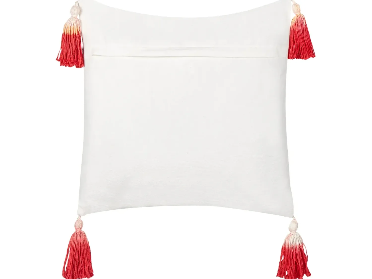Best Beliani Set di 2 cuscini VALLOTA Cotone 45 x 45 cm Bianco Modello natalizio Bianco Oro Rosso