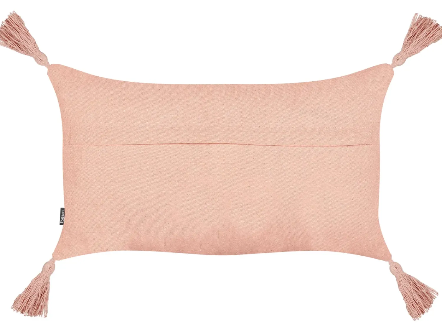 Outlet Beliani Set di 2 cuscini VALVARIA Cotone 30 x 50 cm pesca Trama Chevron Rosa