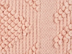 Outlet Beliani Set di 2 cuscini VALVARIA Cotone 30 x 50 cm pesca Trama Chevron Rosa