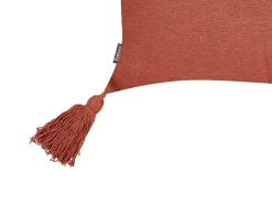 Best Beliani Set di 2 cuscini VALVARIA Cotone 30 x 50 cm Trama Chevron Rosso