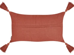 Best Beliani Set di 2 cuscini VALVARIA Cotone 30 x 50 cm Trama Chevron Rosso