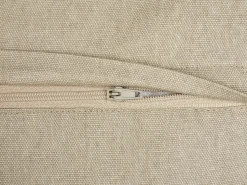 Best Beliani Set di 2 cuscini VELLEIA Cotone 45 x 45 cm Tortora Trama geometrica Bianco Beige