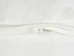 Clearance Beliani Set di 2 cuscini VELLEIA Cotone 50 x 35 cm Bianco Trama geometrica Bianco Rosso