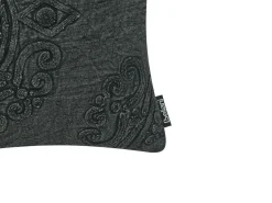 Sale Beliani Set di 2 cuscini VELOOR Cotone 30 x 50 cm scuro Trama orientale Grigio