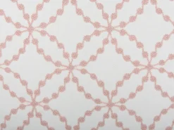 Discount Beliani Set di 2 cuscini VERBENA Cotone 45 x 45 cm Rosa Trama geometrica Bianco Rosa
