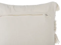 Beliani Set di 2 cuscini VILLUR Cotone 45 x 45 cm A strisce Beige