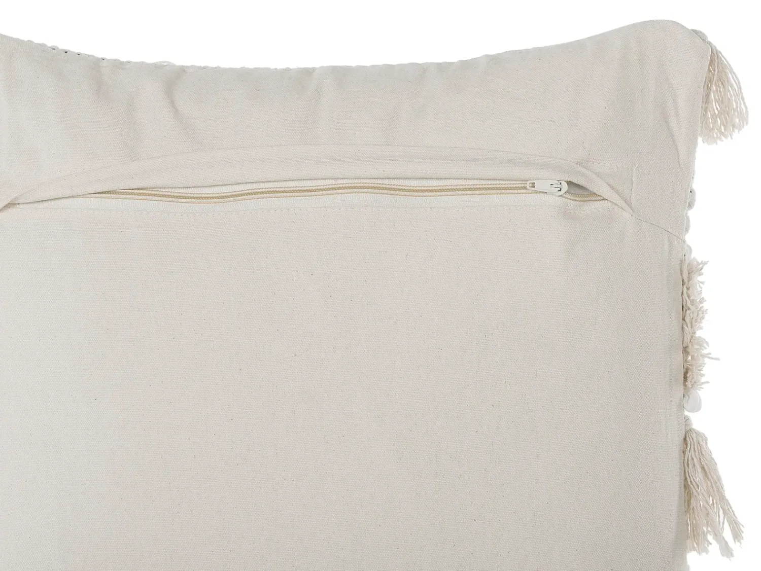 Beliani Set di 2 cuscini VILLUR Cotone 45 x 45 cm A strisce Beige