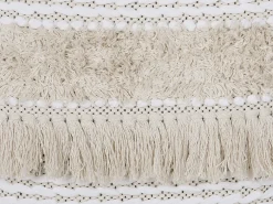 Beliani Set di 2 cuscini VILLUR Cotone 45 x 45 cm A strisce Beige